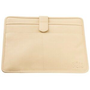 BEIS Faux Leather Beige Laptop Sleeve Case Beige 13”